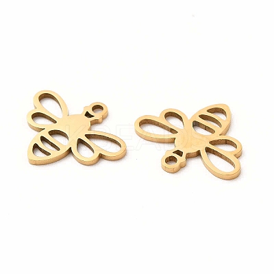 201 Stainless Steel Charms STAS-E188-03G-1