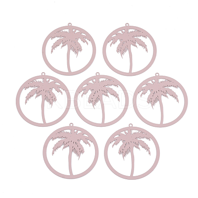 430 Stainless Steel Filigree Pendants STAS-S108-13D-1