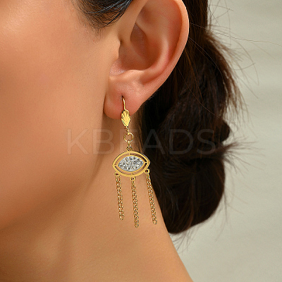201 Stainless Steel Eye Hoop Earrings XR9561-1