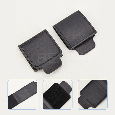 1 Set Imitation Leather Car Seatbelt Regulator Car Seat AJEW-FH0001-86-1