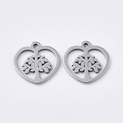 Non-Tarnish 201 Stainless Steel Charms X-STAS-T050-021P-1