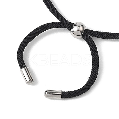 Nylon Round Cord Slider Bracelet Making AJEW-JB01461-02-1