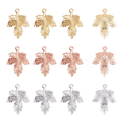 30Pcs 3 Colors Brass Pendants KK-AR0002-30-1