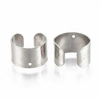 Tarnish Resistant 304 Stainless Steel Cuff Earrings LS-STAS-S078-18-1
