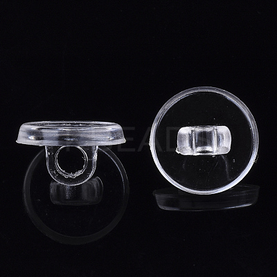 Transparent AS Plastic Charm Base Settings X-FIND-T064-011-1