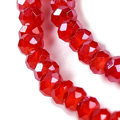 Baking Electroplate Glass Beads Strands DGLA-A039-J4mm-B02-1