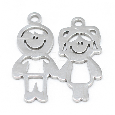 Non-Tarnish 201 Stainless Steel Pendants LS-STAS-T008-065-1-1