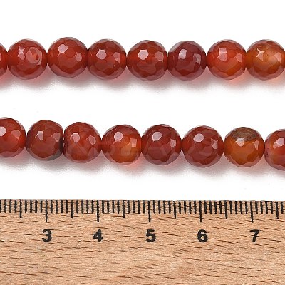 Dyed & Heated Natural Agate Beads Strands G-P539-D01-09-1