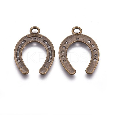 Tibetan Style Alloy Horseshoe Pendants LS-X-TIBEP-23708-AB-NR-1