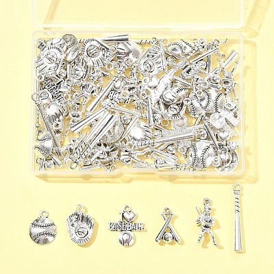 70Pcs 7 Styles Tibetan Style Alloy Message Pendants TIBEP-FS0001-36-1