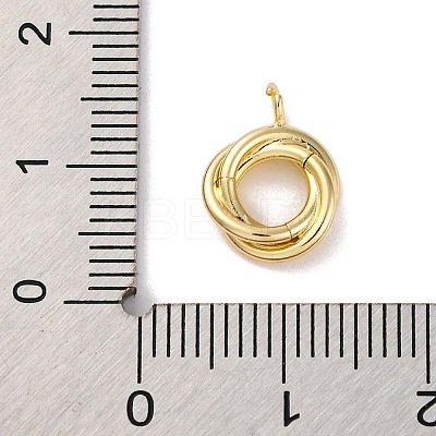 Ion Plating(IP) Brass Pendants KK-U042-09G-1