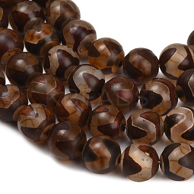 Tibetan Style dZi Beads Strands GG-CBA4812-B02-10MM-1