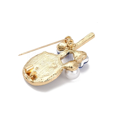 Lollipop Zinc Alloy Rhinestone Lapel Pins for Backpack Clothes JEWB-D305-03A-G-1