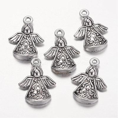 Tibetan Style Alloy Angel Pendants LF1238Y-NF-1