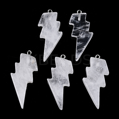 Natural Quartz Crystal Pendants G-N332-53-A22-1