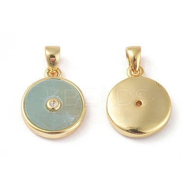 Natural Amazonite Charms KK-L192-B03-1