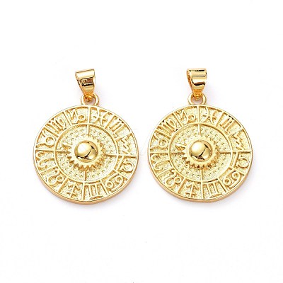 Brass Pendants KK-L206-015G-1