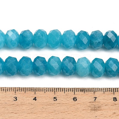Faceted Dyed Natural White Jade Beads Strands GG-CBAE966-01B-N-1