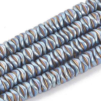 Electroplate Non-magnetic Synthetic Hematite Beads Strands G-N0322-01-1