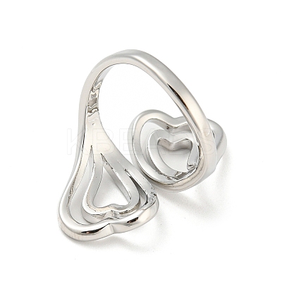 Brass Open Cuff Rings RJEW-I100-03P-1