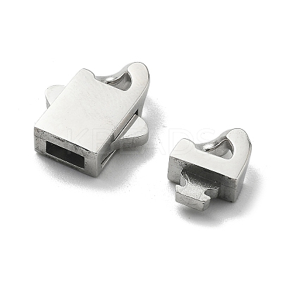 304 Stainless Steel Bayonet Clasps STAS-B082-01A-P-1
