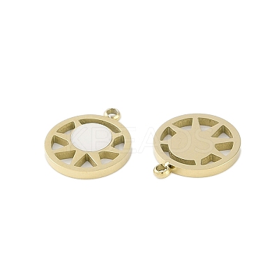 Natural Shell Charms STAS-P366-16G-1