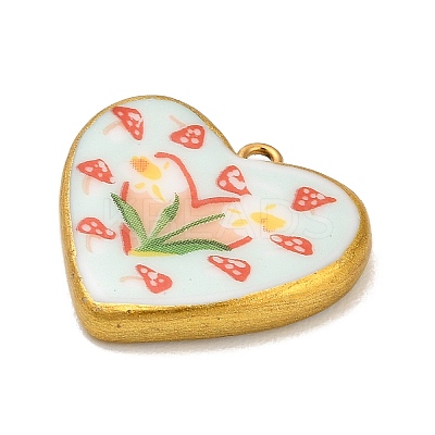 Printed Porcelain Pendants STAS-C183-03A-02-1