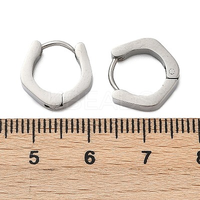 304 Stainless Steel Polishing Effect Hoop Earrings EJEW-M001-35P-1