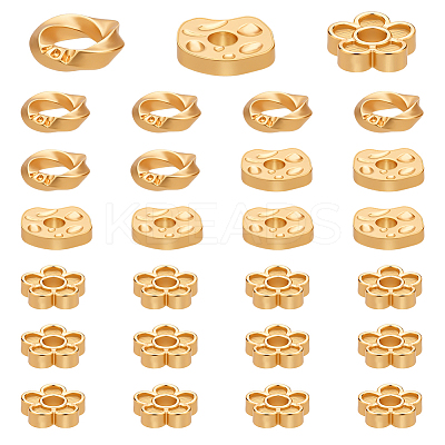 24Pcs 3 Styles 925 Sterling Silver Spacer Beads STER-PH0003-62-1