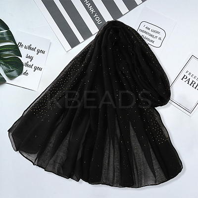 Rectangle Polyester Tippet AJEW-WH20064-30A-1