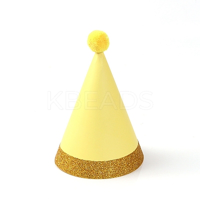 Paper Pompon Party Hats AJEW-WH0223-06C-1