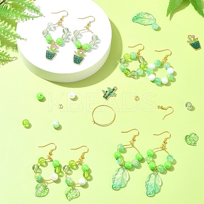 Acrylic Bead DIY Earring Making Kits DIY-FS0006-67A-1