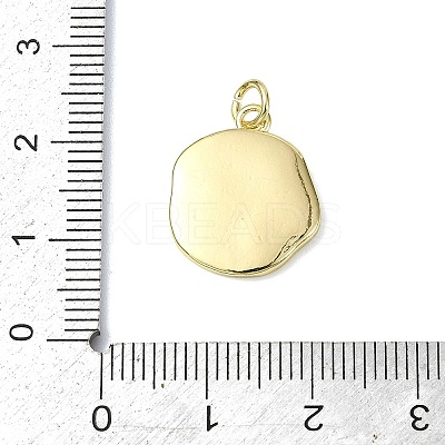 Ocean Theme Brass Enamel Pendants KK-H270-06G-03-1