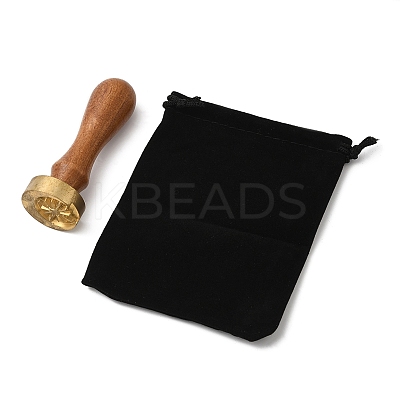 (Defective Closeout Sale: Oxidized)Wood Wax Seal Handles STAM-XCP0001-02LG-1
