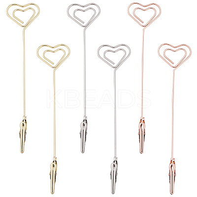 6Pcs 3 Colors Iron Alligator Clips AJEW-SC0002-27-1