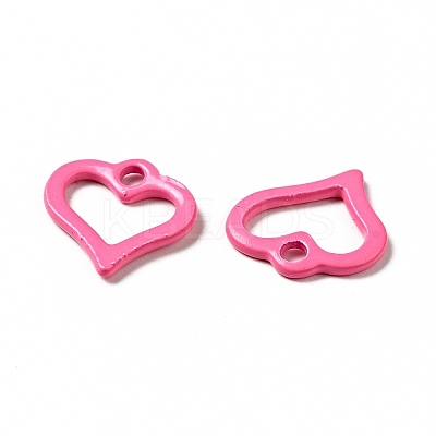 Spray Painted 201 Stainless Steel Charms STAS-G304-14-1
