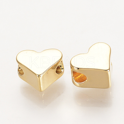 Brass Beads KK-Q735-207G-1