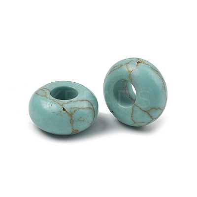 Synthetic Synthetic Turquoise European Beads GG-CBA02C4-06A-1