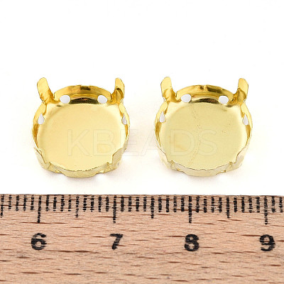 201 Stainless Steel Sew on Prong Settings STAS-T032-01-14mm-G-1