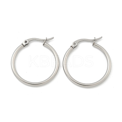 Tarnish Resistant 304 Stainless Steel Hoop Earrings X-EJEW-F105-10P-1