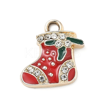 Christmas Themes Alloy Rhinestone Pendants LS-PALLOY-P313-02A-G-1