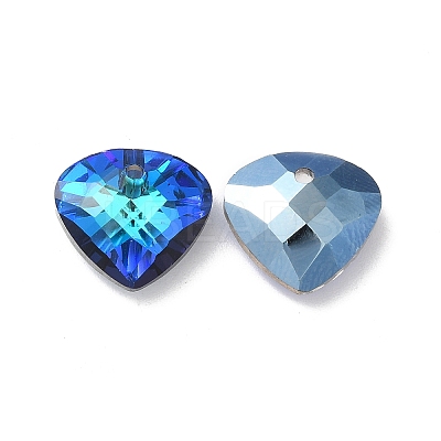 Electroplated Glass Pendants EGLA-M029-02-1