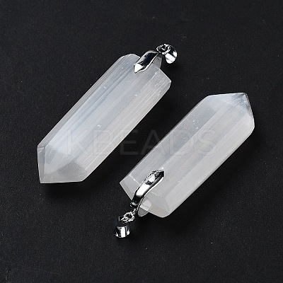 Natural Selenite Big Pendants G-M091-01F-1