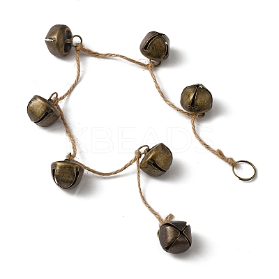 Iron Bell Pendant Decorations HJEW-JM02222-02-1