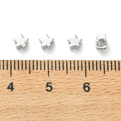 SHEGRACE Brass Star Beads XGRPCU149-299P-1