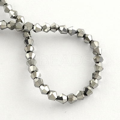 Electroplate Glass Bead Strands EGLA-R094-3mm-M1-1