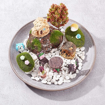 Resin Succulent Micro Landscape Dollhouse Ornaments DJEW-GF0001-58-1