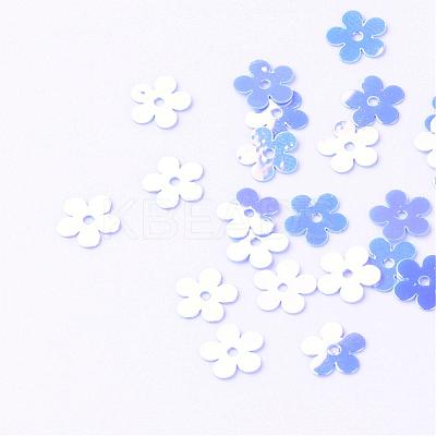 Ornament Accessories Disc Plastic Paillette Beads PVC-R016-0570-1