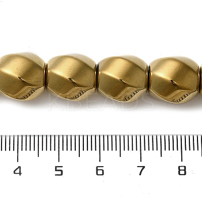 Electroplated Non-Magnetic Synthetic Hematite Beads Strands G-P518-05B-1