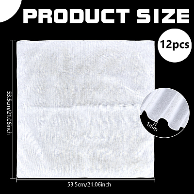 Square Cotton Handkerchiefs Fabric AJEW-WH0314-976-1
